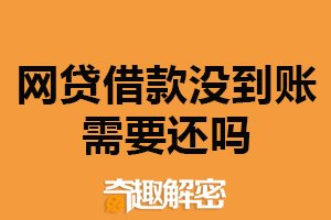 网贷借款没到账需要还吗？联系平台咨询（保护个人权益）