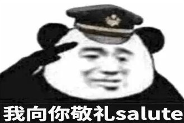 salute是什么梗：诙谐梗(敬礼的意思)