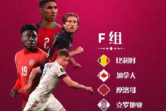 2022世界杯F组球队一览表：比利时等(每组四个球队)