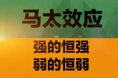 马太效应：强者愈强、弱者愈弱的现象(两极分化现象)