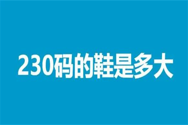 230是多大的鞋?对应36码的鞋子(鞋内长230毫米)