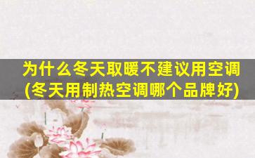 为什么冬天取暖不建议用空调(冬天用制热空调哪个品牌好)