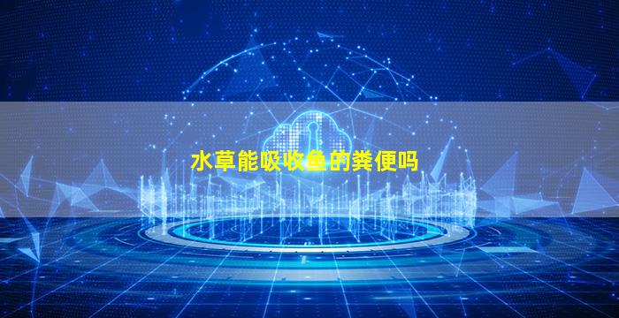 水草能吸收鱼的粪便吗