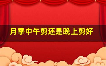 月季中午剪还是晚上剪好