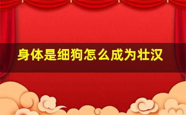 身体是细狗怎么成为壮汉