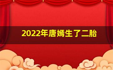 2022年唐嫣生了二胎