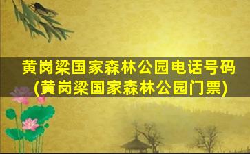 黄岗梁国家森林公园电话号码(黄岗梁国家森林公园门票)