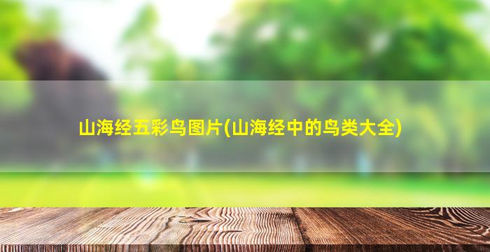 山海经五彩鸟图片(山海经中的鸟类大全)