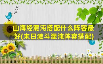 山海经混沌搭配什么阵容最好(末日激斗混沌阵容搭配)