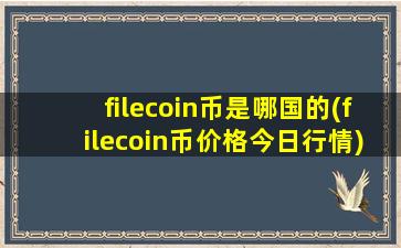 filecoin币是哪国的(filecoin币价格今日行情)