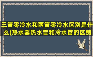 三管零冷水和两管零冷水区别是什么(热水器热水管和冷水管的区别)