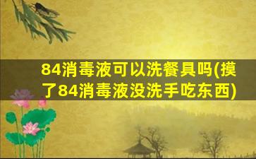 84消毒液可以洗餐具吗(摸了84消毒液没洗手吃东西)