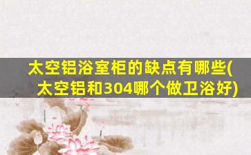 太空铝浴室柜的缺点有哪些(太空铝和304哪个做卫浴好)