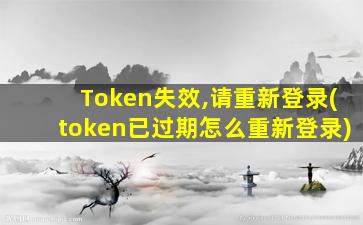 Token失效,请重新登录(token已过期怎么重新登录)