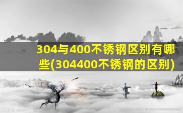304与400不锈钢区别有哪些(304400不锈钢的区别)