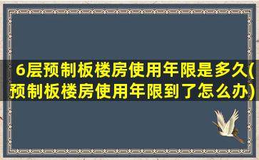 6层预制板楼房使用年限是多久(预制板楼房使用年限到了怎么办)