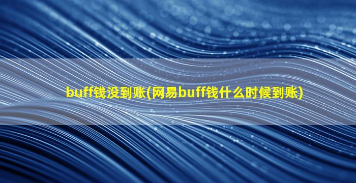 buff钱没到账(网易buff钱什么时候到账)
