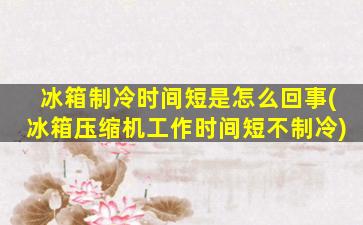 冰箱制冷时间短是怎么回事(冰箱压缩机工作时间短不制冷)