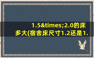1.5×2.0的床多大(宿舍床尺寸1.2还是1.5)