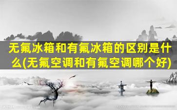 无氟冰箱和有氟冰箱的区别是什么(无氟空调和有氟空调哪个好)