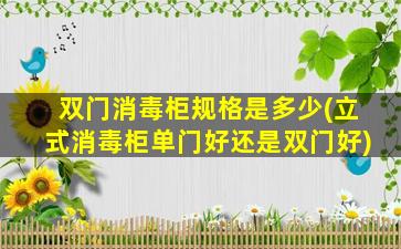 双门消毒柜规格是多少(立式消毒柜单门好还是双门好)
