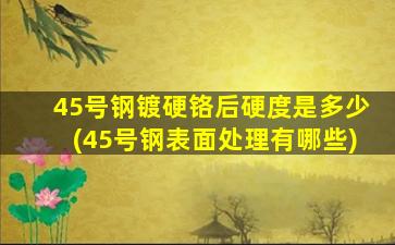 45号钢镀硬铬后硬度是多少(45号钢表面处理有哪些)