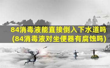 84消毒液能直接倒入下水道吗(84消毒液对坐便器有腐蚀吗)