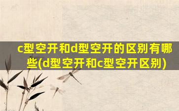 c型空开和d型空开的区别有哪些(d型空开和c型空开区别)