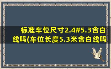 标准车位尺寸2.4#5.3含白线吗(车位长度5.3米含白线吗)