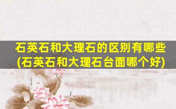 石英石和大理石的区别有哪些(石英石和大理石台面哪个好)