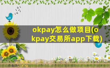 okpay怎么做项目(okpay交易所app下载)