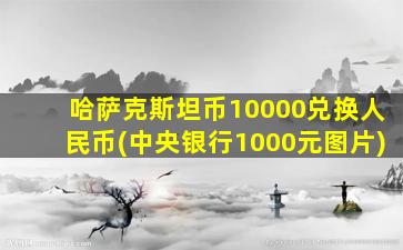 哈萨克斯坦币10000兑换人民币(中央银行1000元图片)