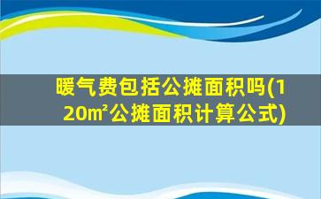 暖气费包括公摊面积吗(120㎡公摊面积计算公式)