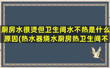 厨房水很烫但卫生间水不热是什么原因(热水器烧水厨房热卫生间不热)