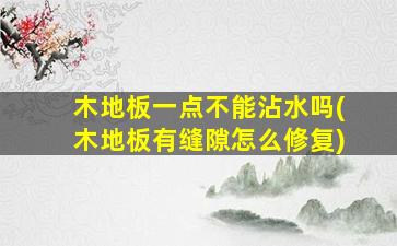 木地板一点不能沾水吗(木地板有缝隙怎么修复)