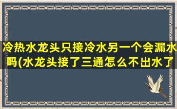 冷热水龙头只接冷水另一个会漏水吗(水龙头接了三通怎么不出水了)