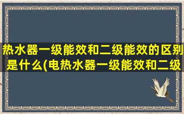 热水器一级能效和二级能效的区别是什么(电热水器一级能效和二级能效的区别)