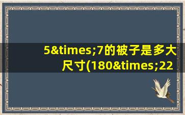5×7的被子是多大尺寸(180×220的是几乘几尺)