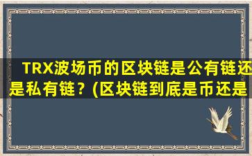 TRX波场币的区块链是公有链还是私有链？(区块链到底是币还是技术)