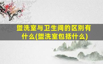 盥洗室与卫生间的区别有什么(盥洗室包括什么)