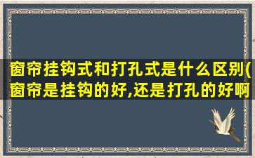 窗帘挂钩式和打孔式是什么区别(窗帘是挂钩的好,还是打孔的好啊)