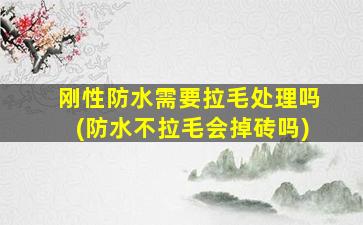 刚性防水需要拉毛处理吗(防水不拉毛会掉砖吗)