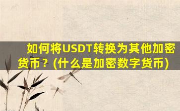 如何将USDT转换为其他加密货币？(什么是加密数字货币)