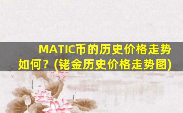 MATIC币的历史价格走势如何？(铑金历史价格走势图)