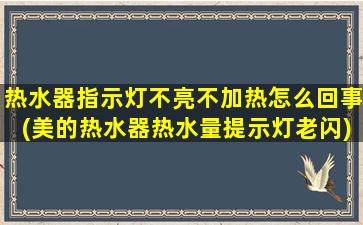 热水器指示灯不亮不加热怎么回事(美的热水器热水量提示灯老闪)