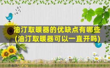 油汀取暖器的优缺点有哪些(油汀取暖器可以一直开吗)