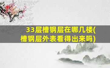 33层槽钢层在哪几楼(槽钢层外表看得出来吗)