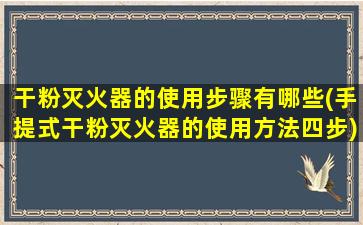 干粉灭火器的使用步骤有哪些(手提式干粉灭火器的使用方法四步)