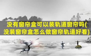 没有窗帘盒可以装轨道窗帘吗(没装窗帘盒怎么做窗帘轨道好看)