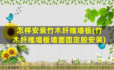 怎样安装竹木纤维墙板(竹木纤维墙板墙面固定胶安装)